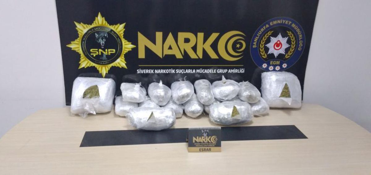Şanlıurfa\'da 22 kilo esrar ele geçirildi