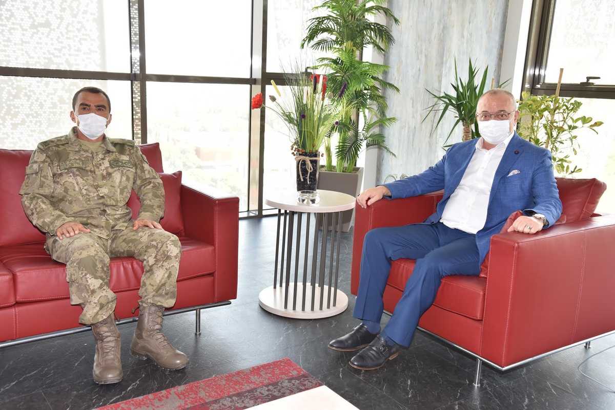 Tugay Komutanı Başkan Ergün\'ü ziyaret etti