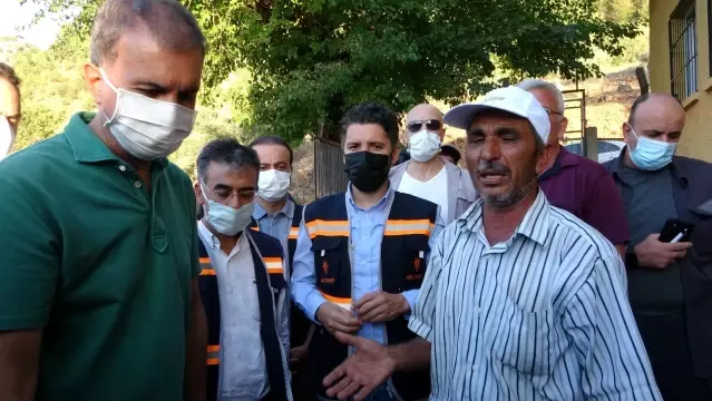 Son dakika haberleri... AK Parti Genel Başkan Yardımcısı Çelik yangın bölgesinde vatandaşlarla bir araya geldi