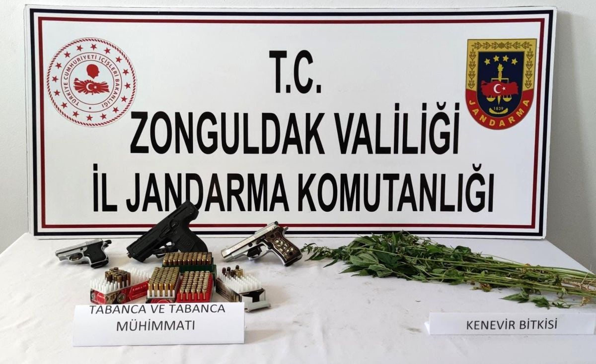 Evinde kenevir yetiştirirken yakalandı