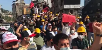 Maden işçilerinden 'düşük ücret' eylemi