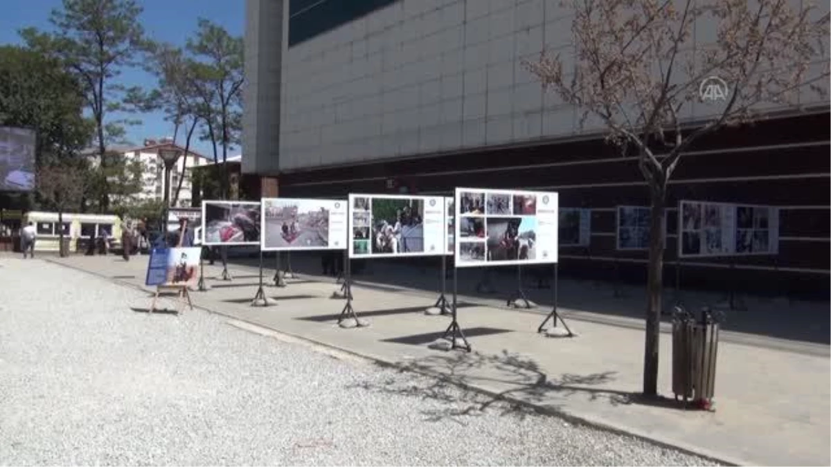 Medya-İş AA\'nın fotoğraflarından oluşan "Direnen Filistin" konulu sergi açtı