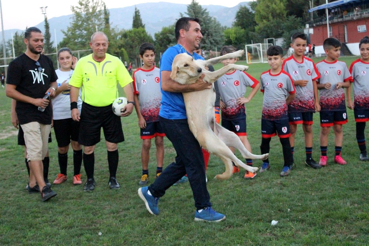 Sahaya girdi, maçın başlamasına izin vermedi