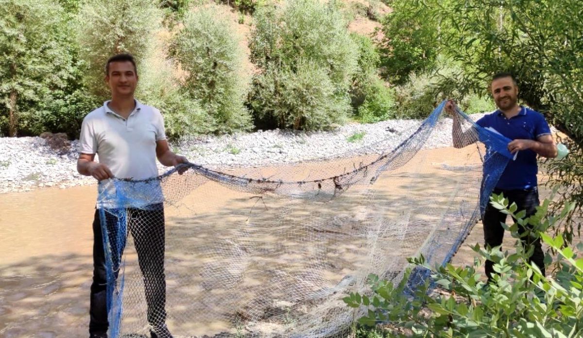 Van\'da kaçak avlanılan 15 kilo sıraz balığı ele geçirildi