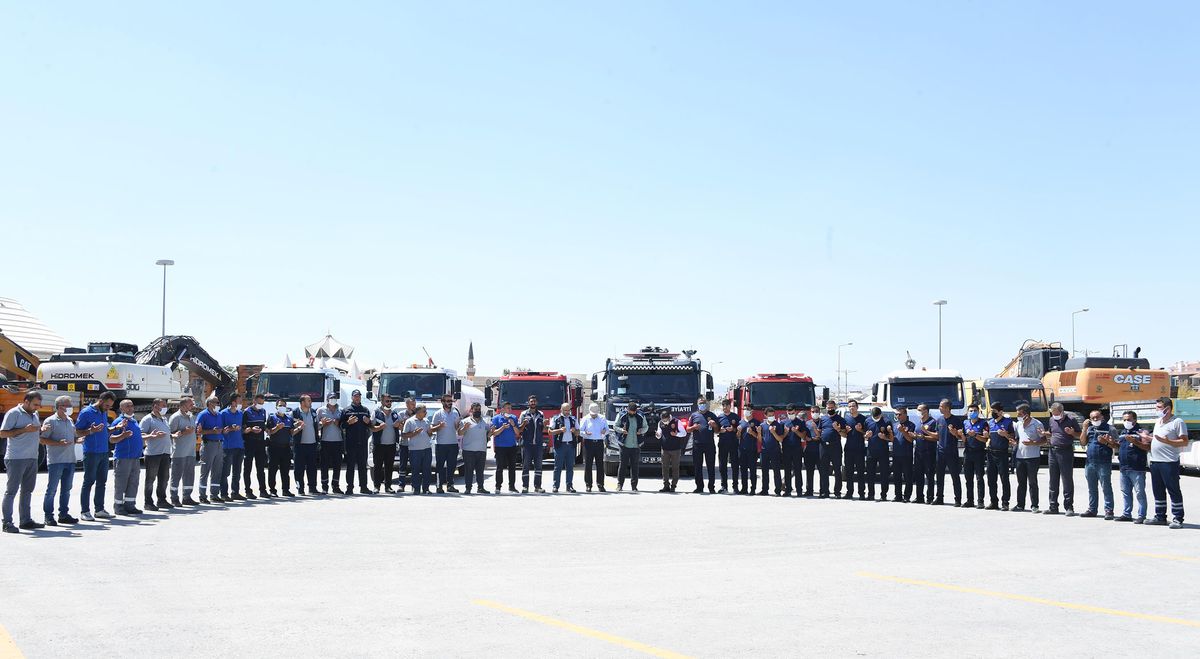 Konya\'dan Muğla\'ya 23 araç daha gönderildi