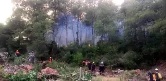 Marmaris'teki yangın 8'inci gününde; alevler 4 mahallede kısmen kontrol altında