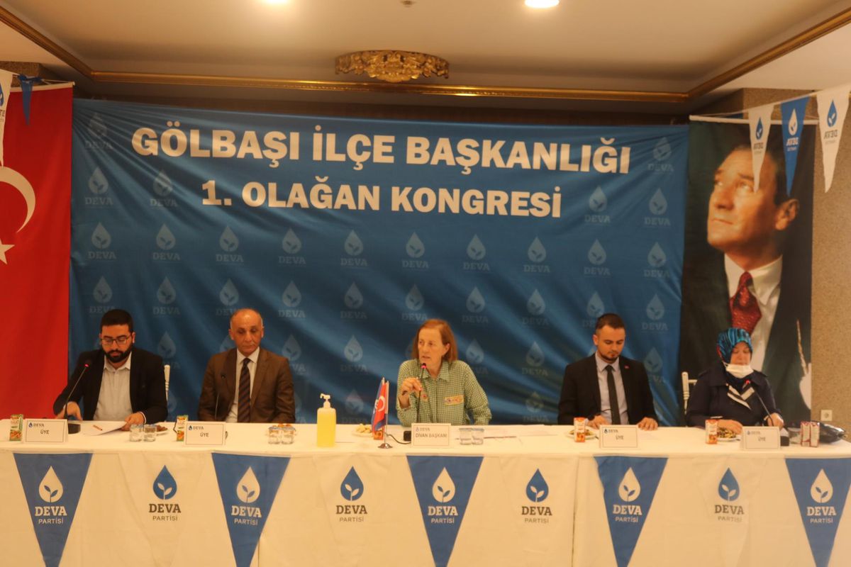 DEVA Partisi\'nin Gölbaşı ilçe kongresi yapıldı