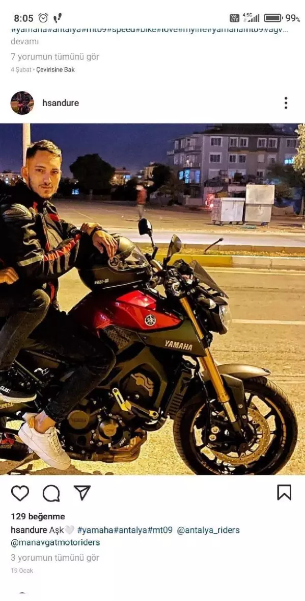 'Katilim' dediği motosikletiyle yaptığı kazada öldü