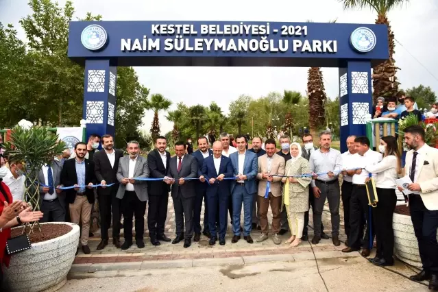 Kestel'de Naim Süleymanoğlu Parkı hizmete açıldı