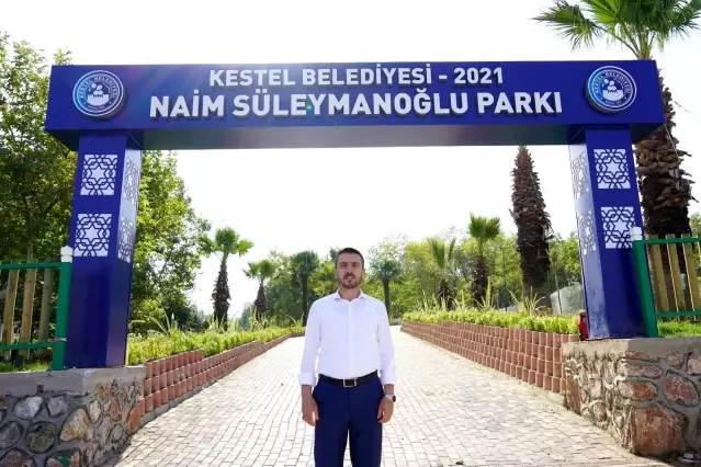 Kestel'de Naim Süleymanoğlu Parkı hizmete açıldı