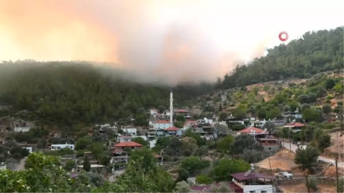 Muğla\'da alevler dakikalar içerisinde böyle yayıldı