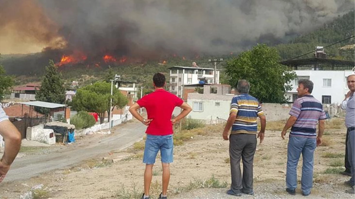 Yangın Muğla\'dan Aydın\'a sıçradı! Çine\'de 6 mahalle boşaltıldı