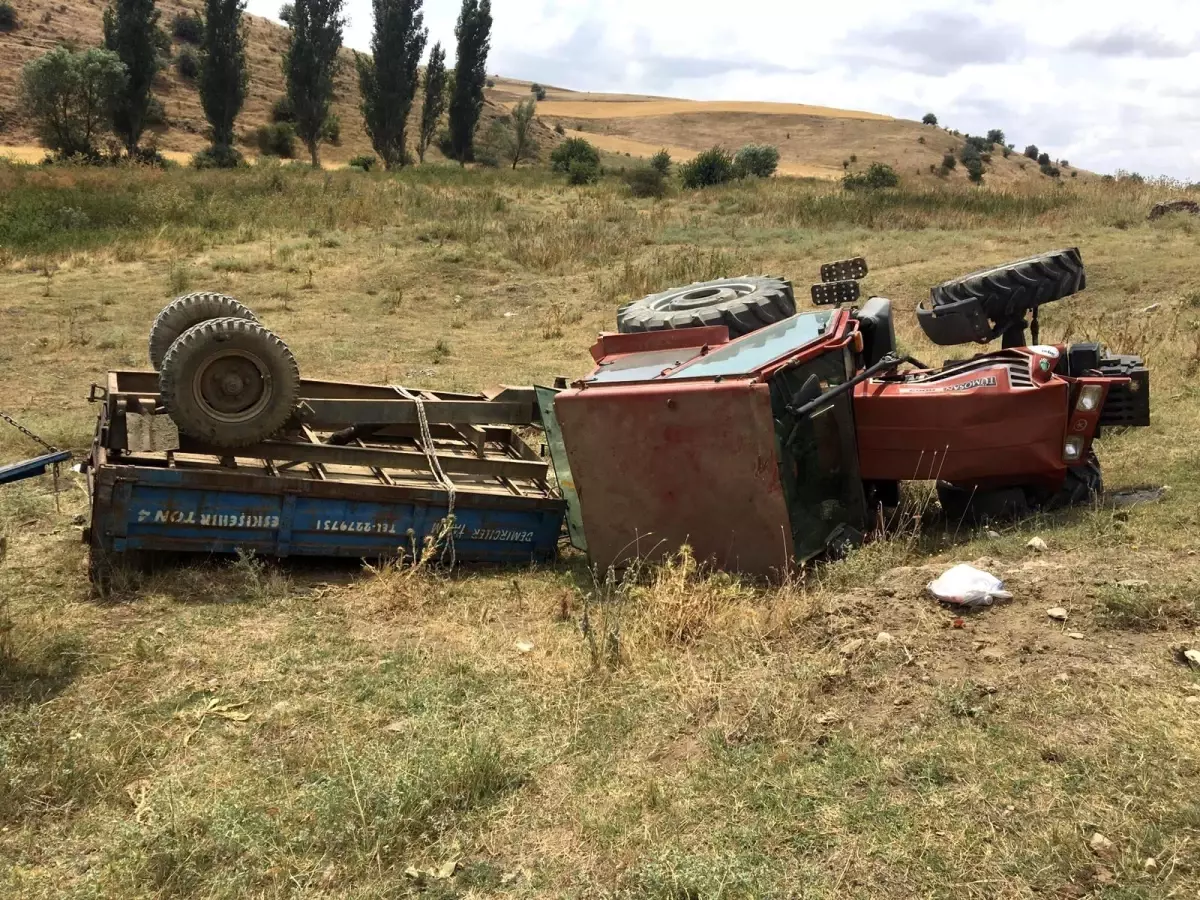 Şarampole yuvarlanan traktörde 1 kişi öldü, 3 kişi yaralandı