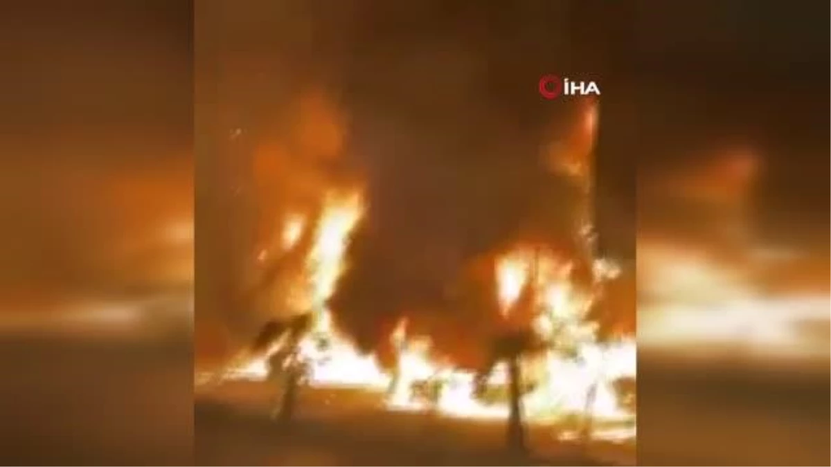 Son dakika haber | Irak\'ta araç galerisinde yangın: 10 araç küle döndü