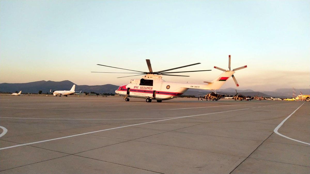 Tek sortide 15 ton su boşaltma kapasitesi olan helikopter çalışmalara başladı