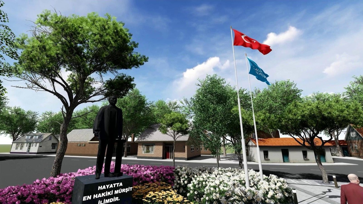 Helvacı Tarihi Kent Meydanı\'nda Çalışmalar Sürüyor
