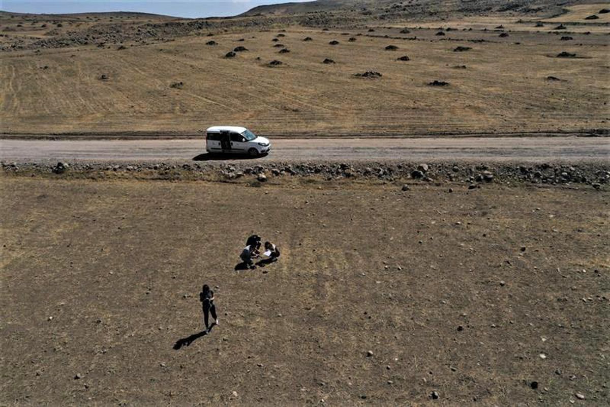Iğdır\'da arazi desteklemesi çalışmaları "Drone" yardımıyla yapılıyor