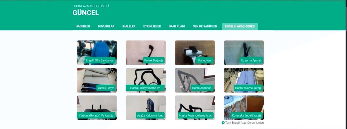 Odunpazarı Belediyesi\'nden engelli araç gereç desteği