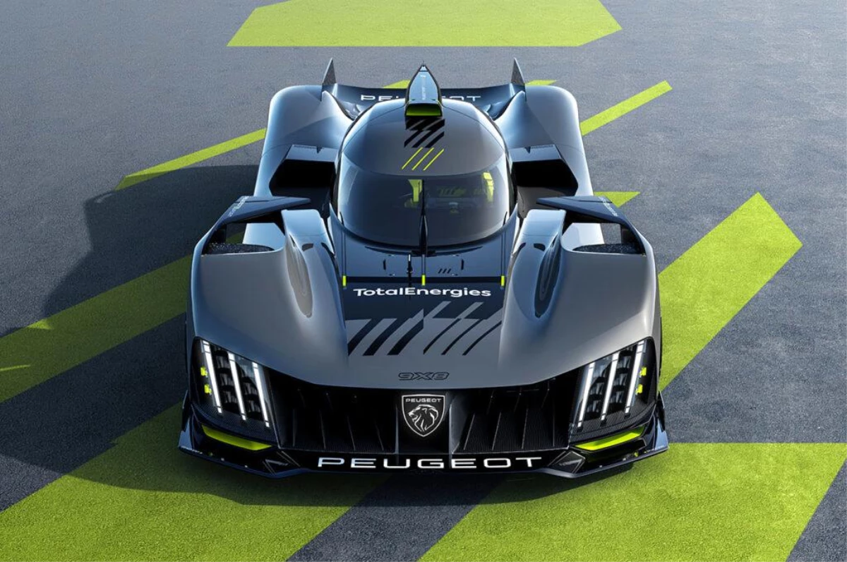 Peugeot 9X8 Le Mans Hypercar piste hazır