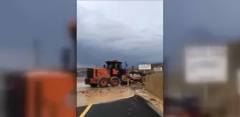 Selden dolayı kapanan yol ulaşıma açıldı