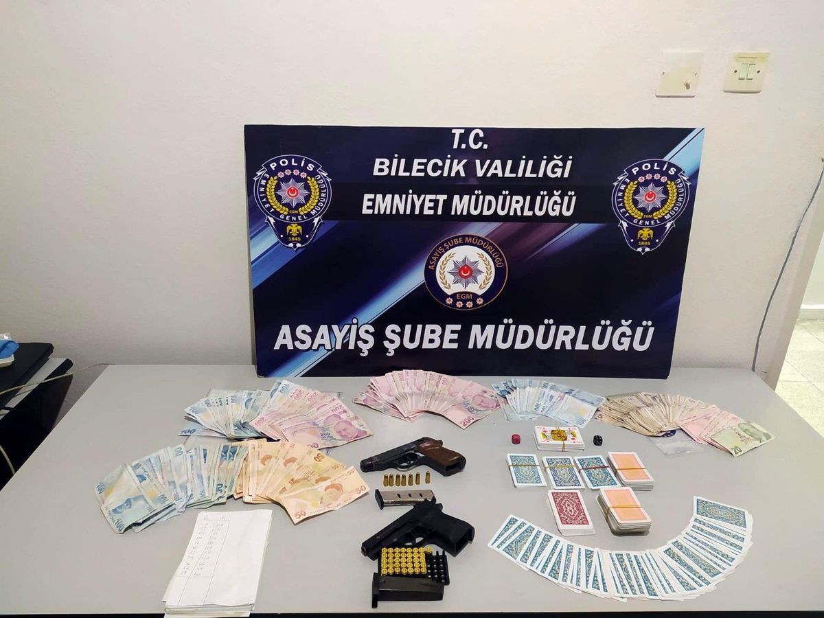 Bilecik\'te kumar baskını, 7 kişi gözaltına alındı