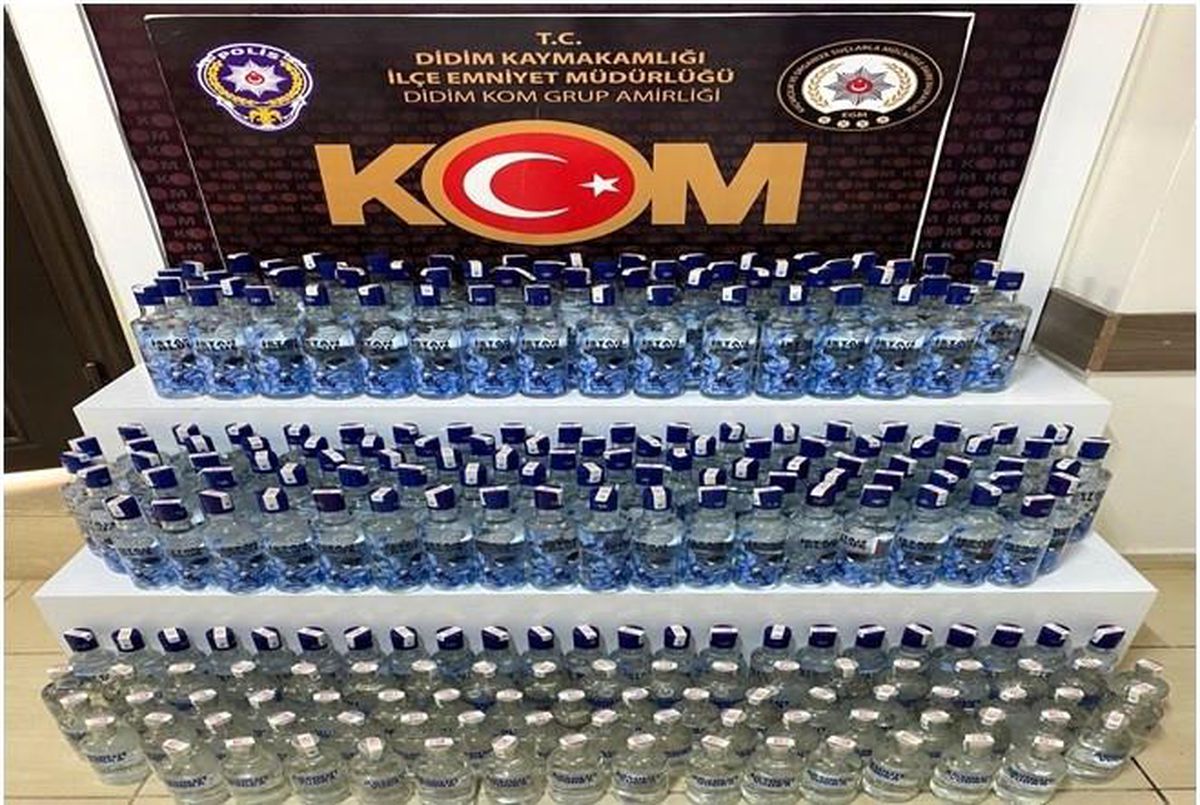 Didim\'de sahte içki operasyonu