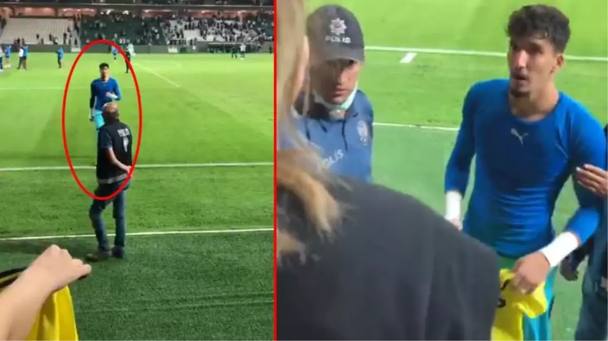 Altay Bayındır\'a forma imzalatmak isteyen genç kız, tribünü karıştırdı! Küfürler havada uçuştu