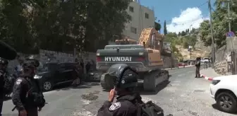 İsrail güçleri Doğu Kudüs'te Filistinlilere ait bir binayı yıktı