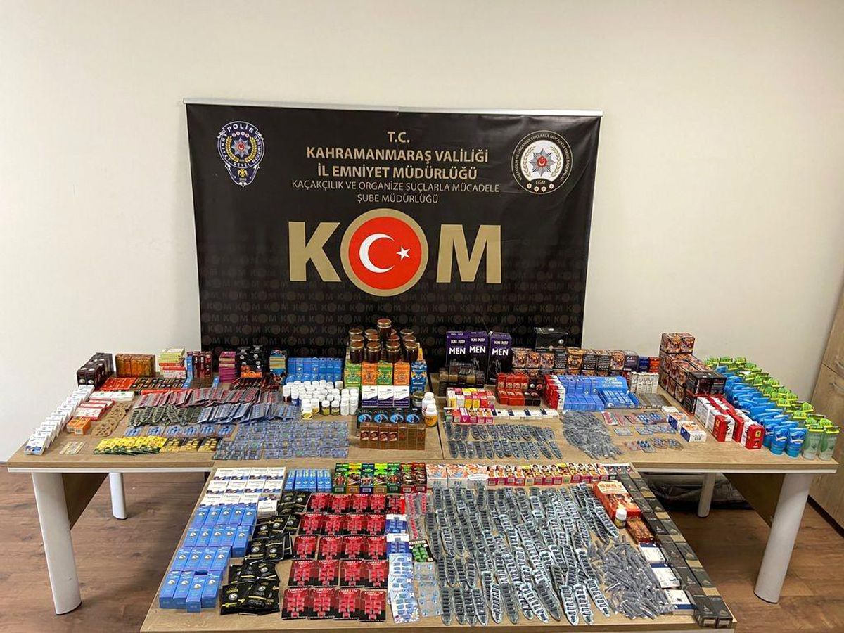 Kahramanmaraş\'ta cinsel içerikli ürün operasyonu