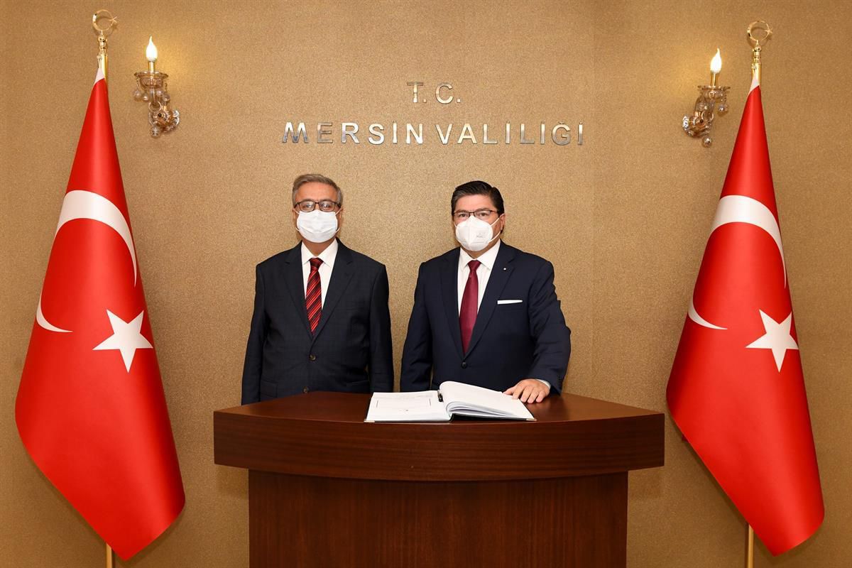 Şili\'nin Ankara Büyükelçisi Rodrigo E. Arcos Castro, Mersin Valisi Su\'yu ziyaret etti
