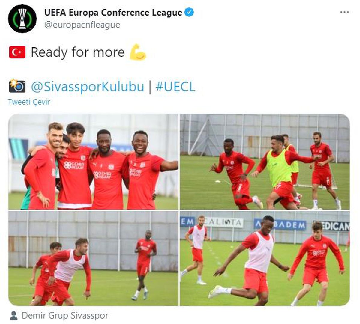 UEFA\'dan Sivasspor paylaşımı
