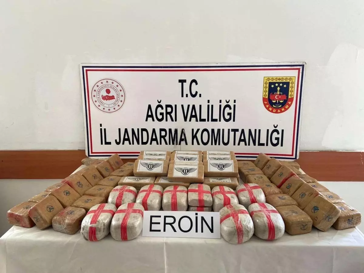 Ağrı\'da 50 kilogram eroin ele geçirildi