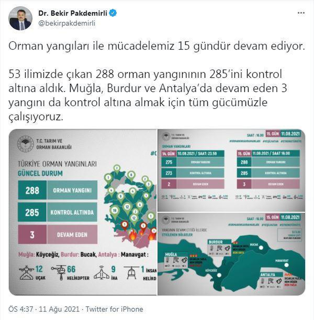 Son dakika haberi! Bakan Pakdemirli: Yangınlarda yüksek sıcaklık, düşük nem ve şiddetli rüzgarla savaşıyoruz (3)