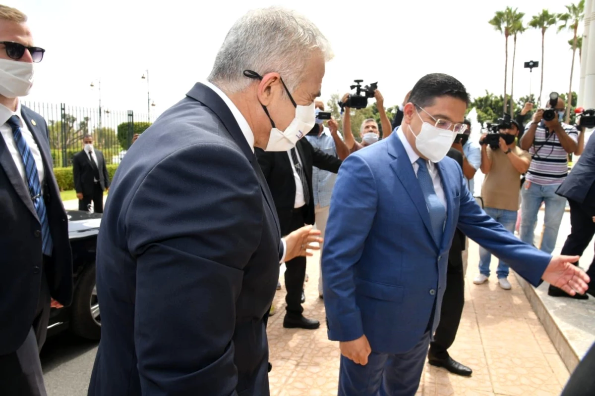 Son dakika haber! Fas Dışişleri Bakanı Bourita, İsrailli mevkidaşı Lapid ile bir araya geldi