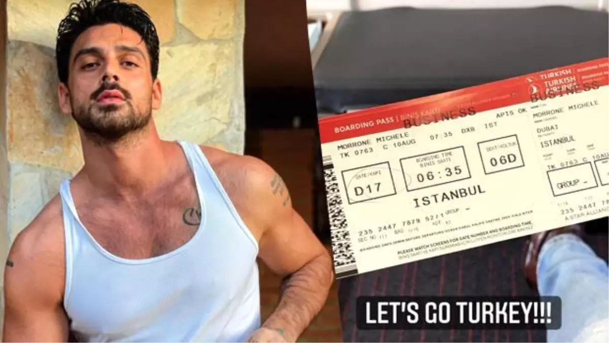 İtalyan aktör Michele Morrone Türkiye\'de