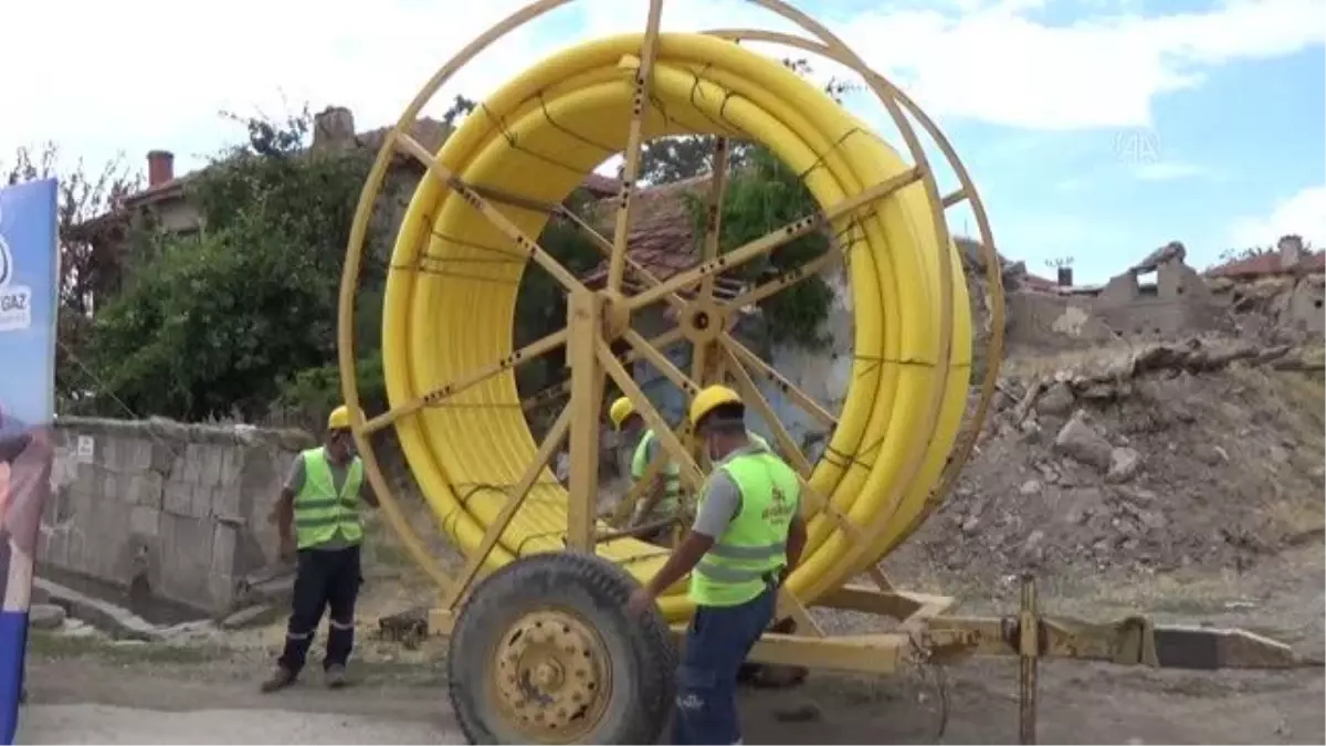 Kahramankazan\'da doğal gaz hattı inşaatı törenle başladı