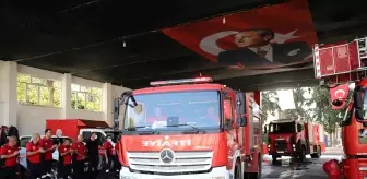 Son dakika: Muğla'daki orman yangını mücadelesine katılan Mersin itfaiyesi kentte alkışlarla karşılandı