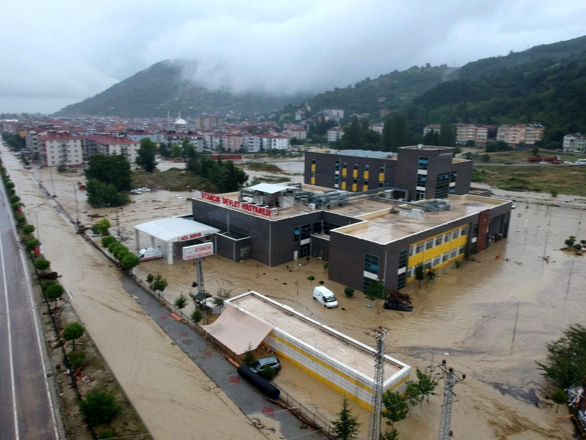 Sinop Ayancık\'taki sel afeti havadan görüntülendi