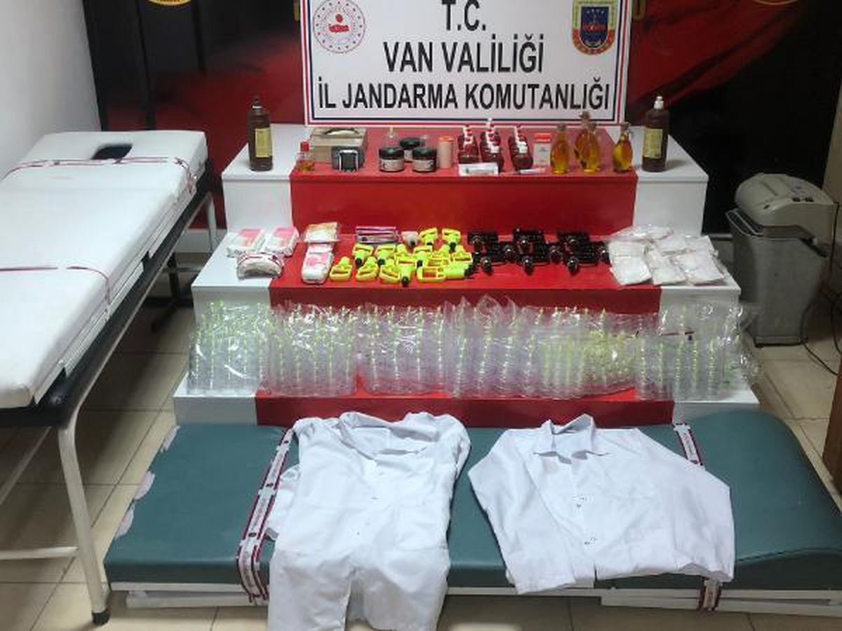 Van\'da kaçak sağlık hizmeti verilen iş yerine operasyon