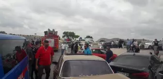 Nevşehir'de otomobil park halindeki 5 araca çarptı: 2 yaralı