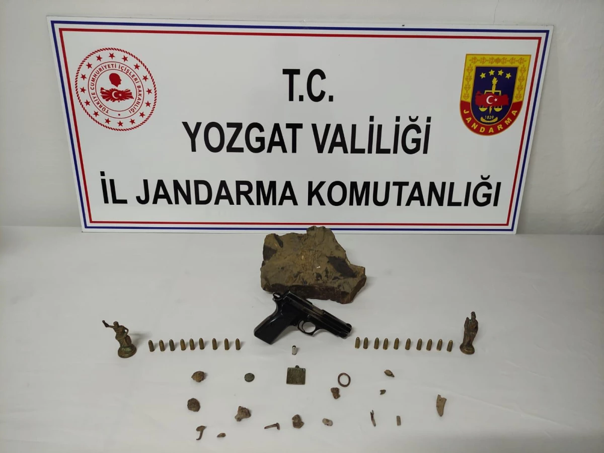 Yozgat\'ta 20 parça tarihi eser ele geçirildi, 1 kişi gözaltına alındı