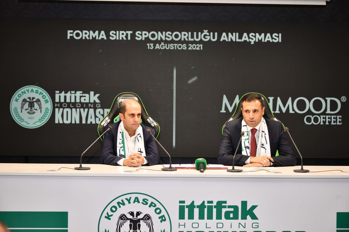 Konyaspor\'un forma sırt sponsoru "Mahmood Coffee" oldu