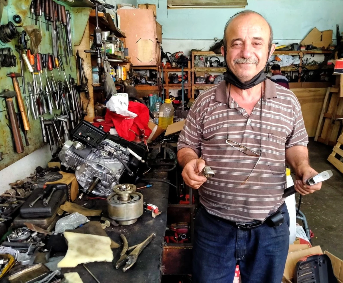 Çim motoru tamircilerinin yoğun mesaisi başladı