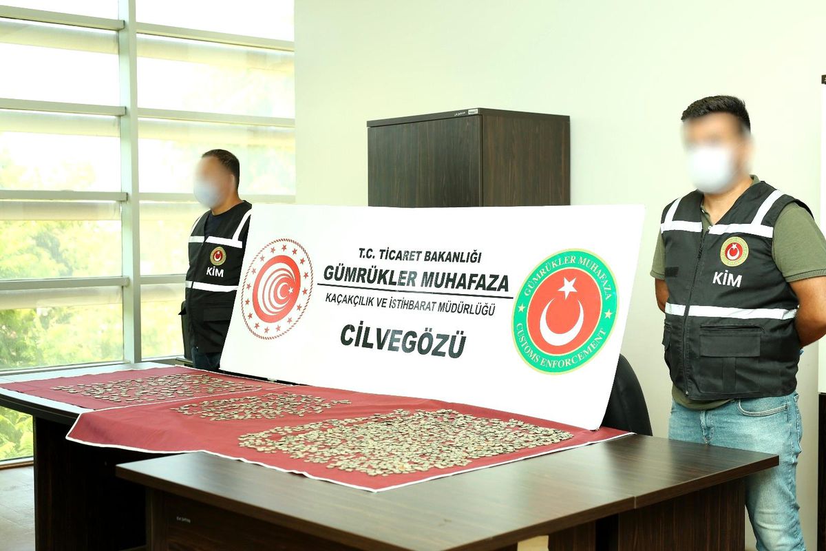 Hatay\'da 2 bin 533 adet tarihi sikke ele geçirildi