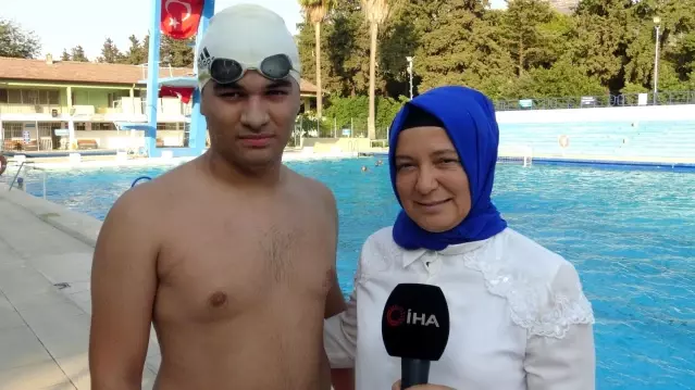 Otizmli Ertuğrul'un hedefi Avrupa şampiyonu olmak Otizmli Ertuğrul'un hedefi Avrupa şampiyonu olmak