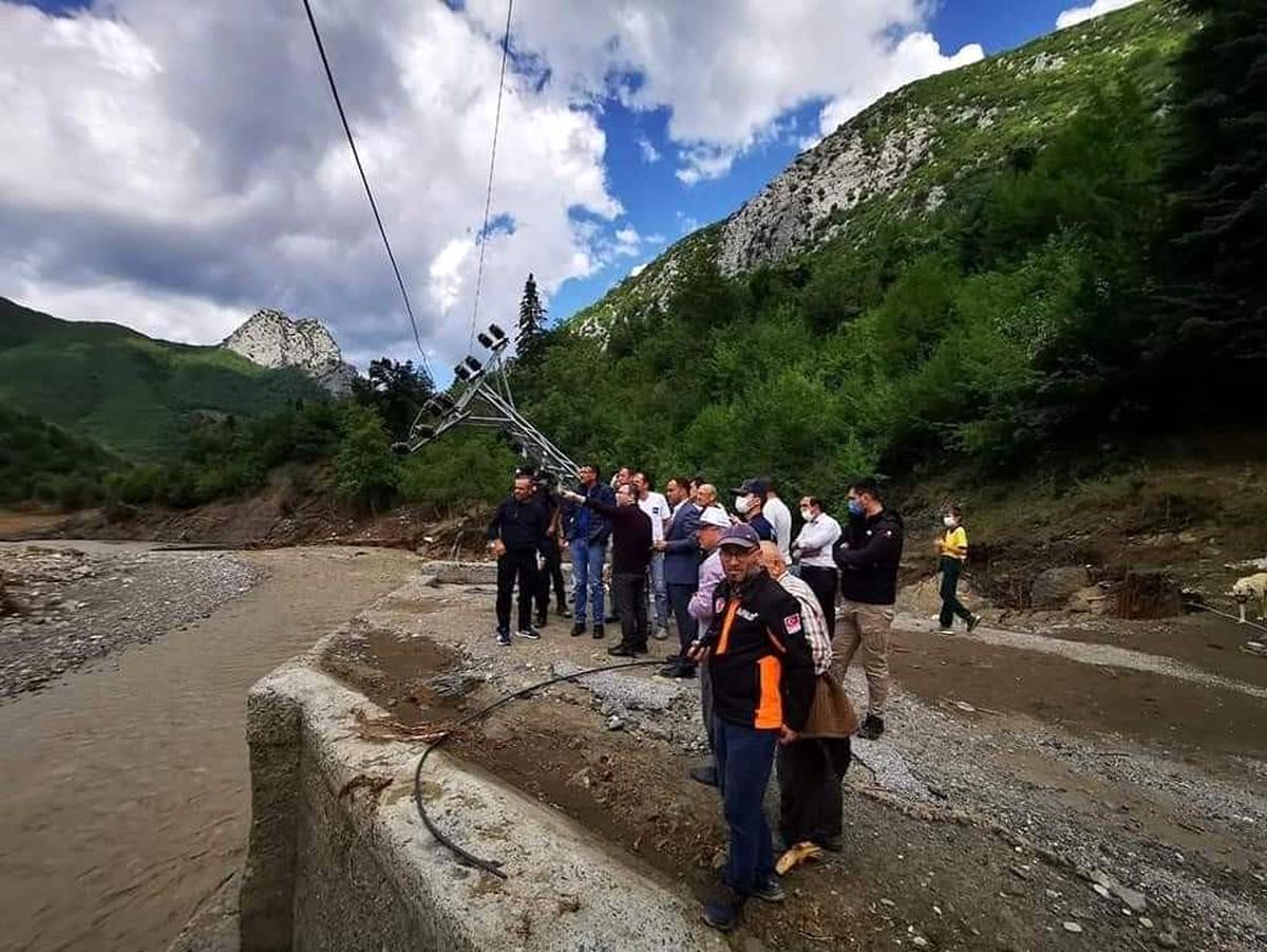 Vali Ali Çelik, sel bölgesinde