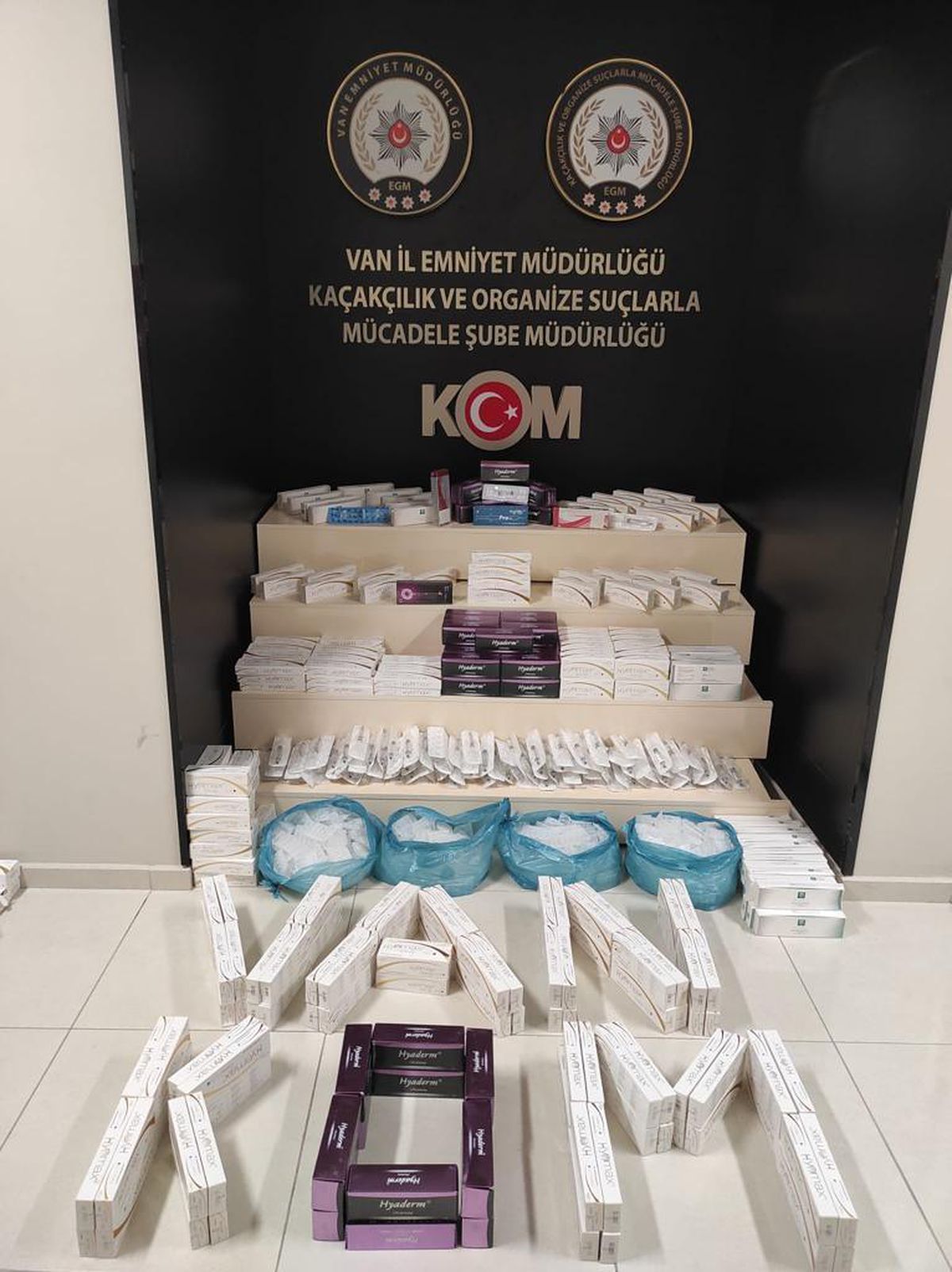 Van\'da gümrük kaçağı 391 bin 322 ilaç ele geçirildi