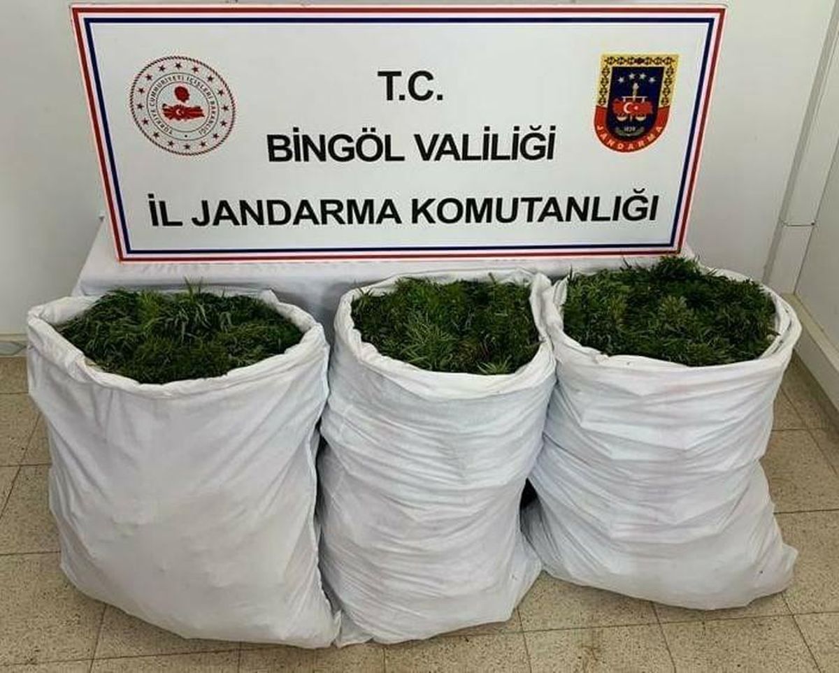 Genç İlçesi Kırsalında 84 Kg Kubar Esrar Ele Geçirildi