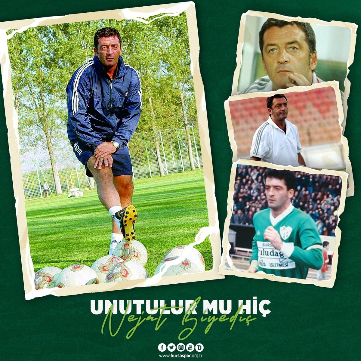 Bursaspor efsane ismi Nejat Biyediç\'i unutmadı