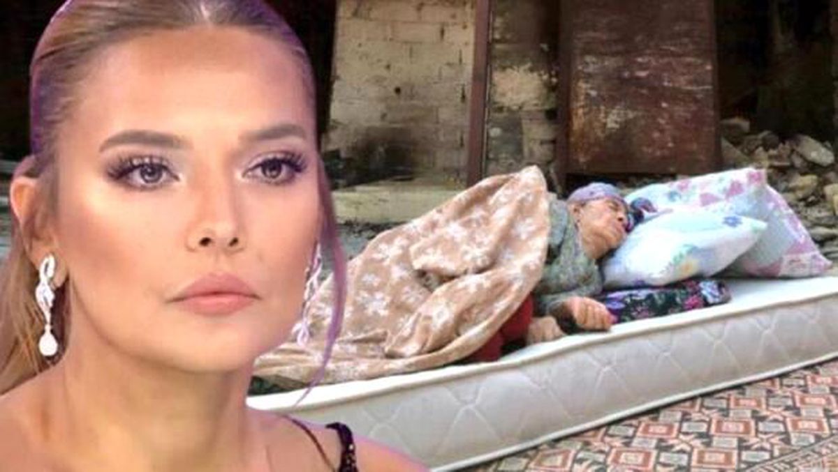 Demet Akalın yangında evini kaybeden teyzeye verdiği sözü tuttu